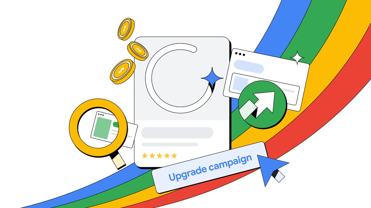 Responsable marketing analysant des campagnes Google Ads AI Max sur un écran avec des graphiques de performance et de conversions