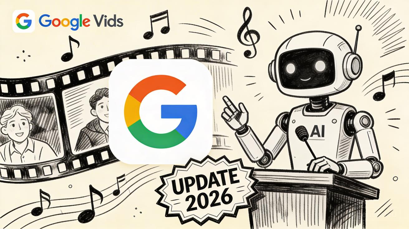 Équipe créative en studio analysant des vidéos IA génératives pour une stratégie de marque avec Veo 3