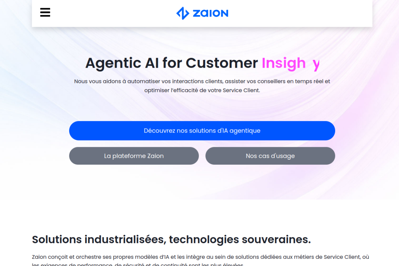 zaion : réalisation snazzy