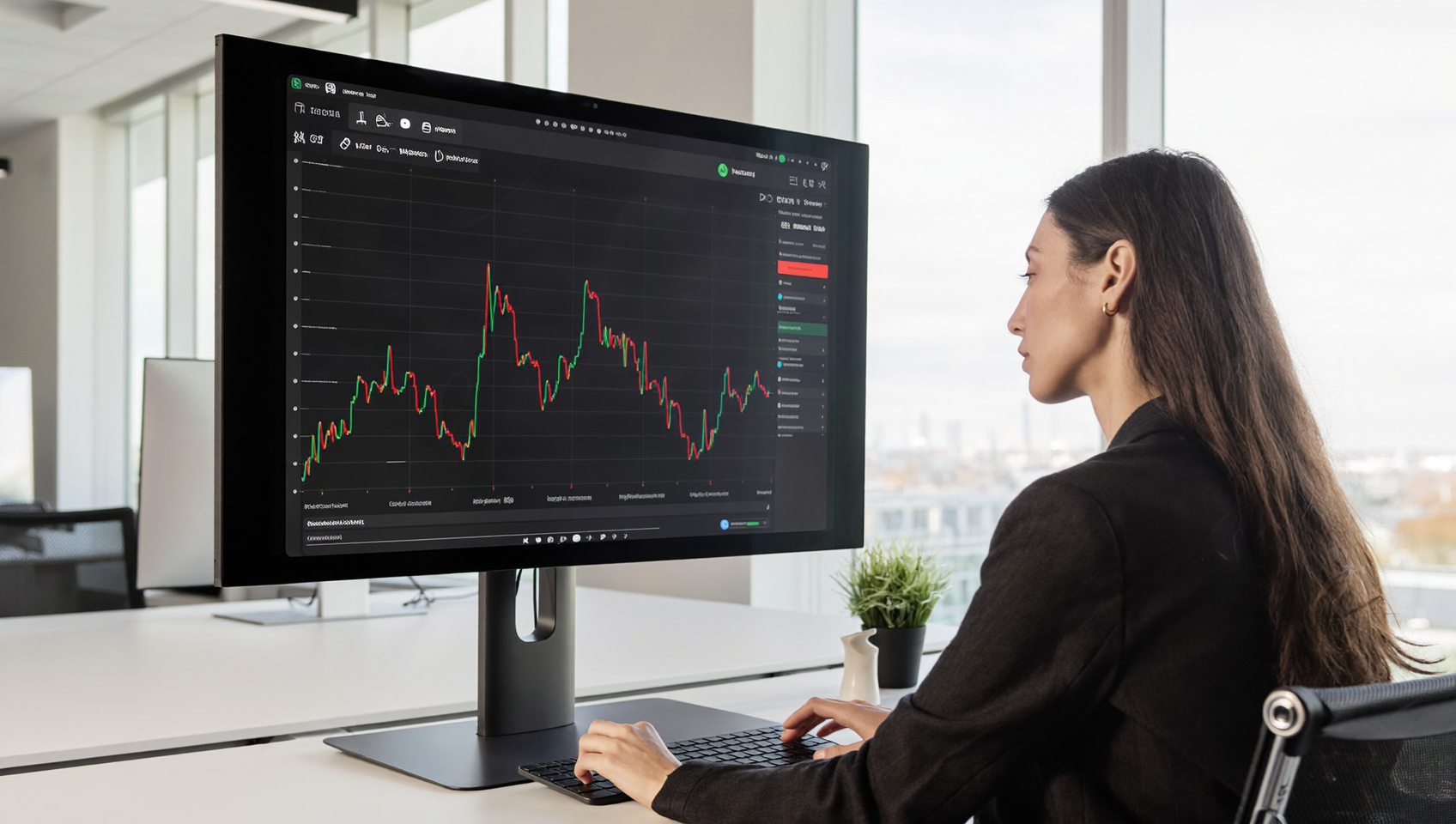 Un consultant analyse un update google non confirmé sur un tableau de bord de volatilité SEO