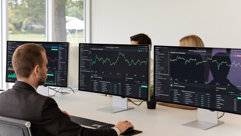 Équipe marketing analysant le tracking server-side et ses conversions sur des tableaux de bord