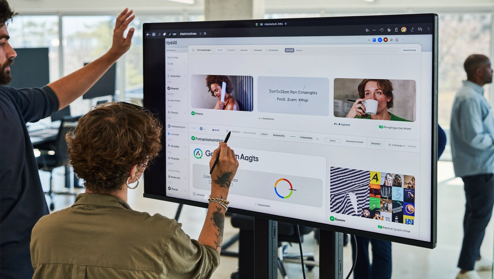Équipe d'agence pilotant une migration Display vers Demand Gen sur un tableau de bord Google Ads