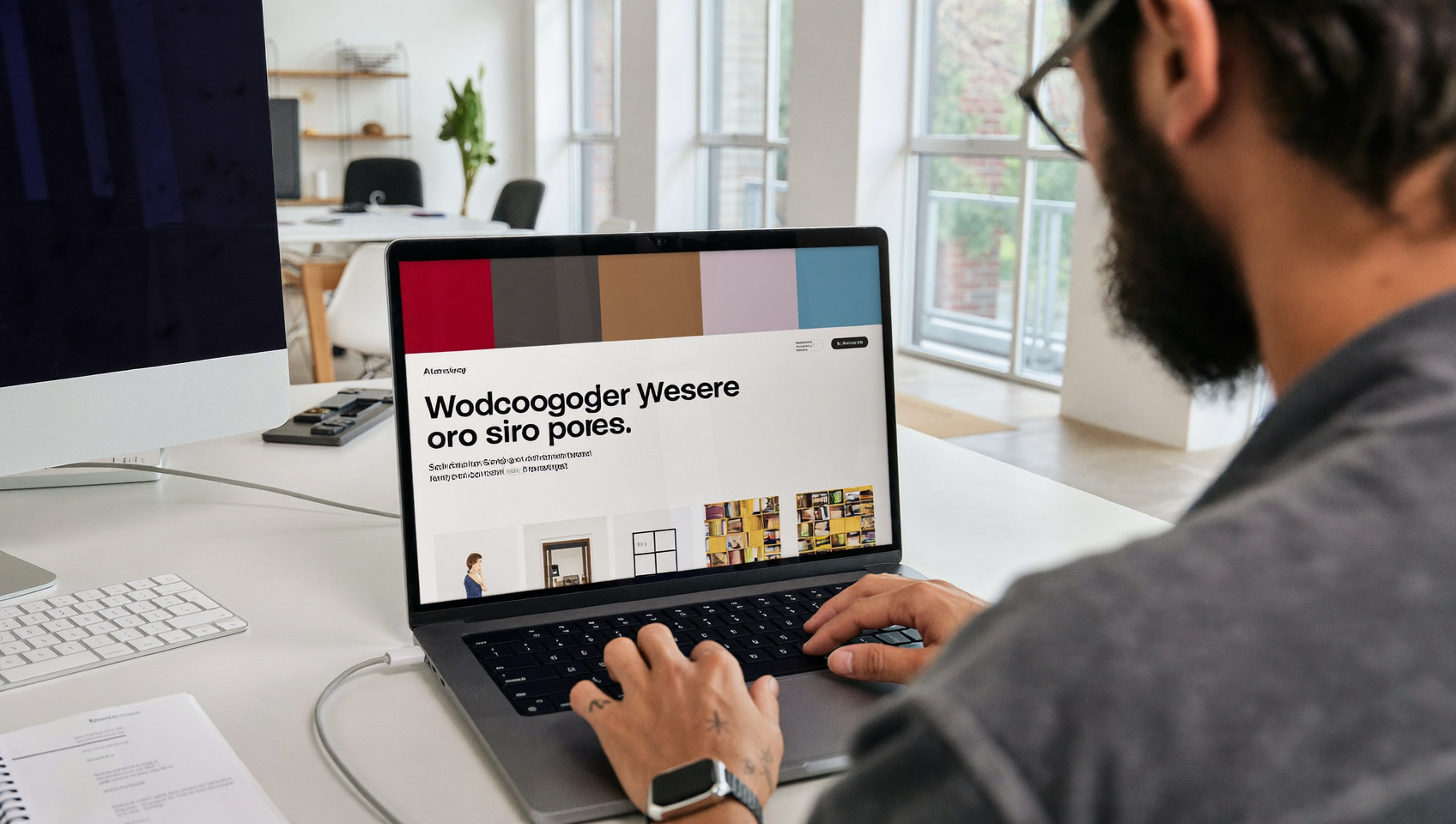 Un développeur teste une boutique WooCommerce 11.1 avec galeries de variations sur un ordinateur portable