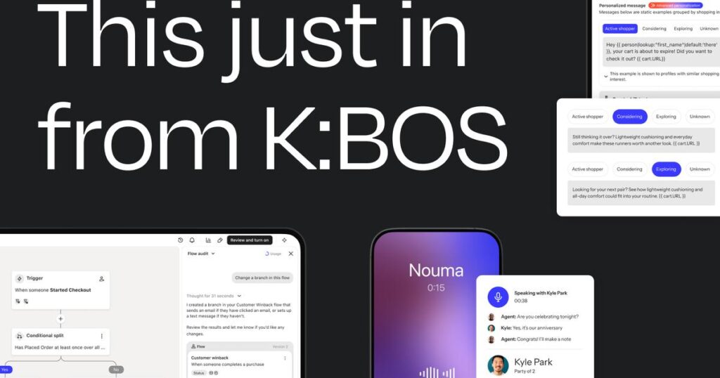 Équipe marketing pilotant le klaviyo headless mcp et ses campagnes IA sur des écrans de données