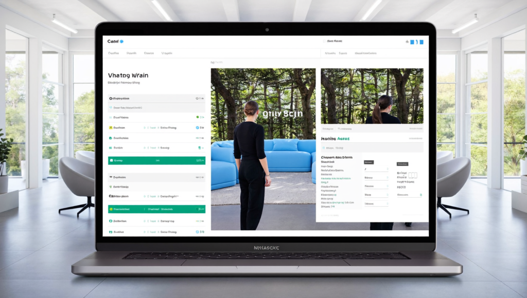 Équipe e-commerce découvrant la nouvelle interface Shopify sur un ordinateur portable