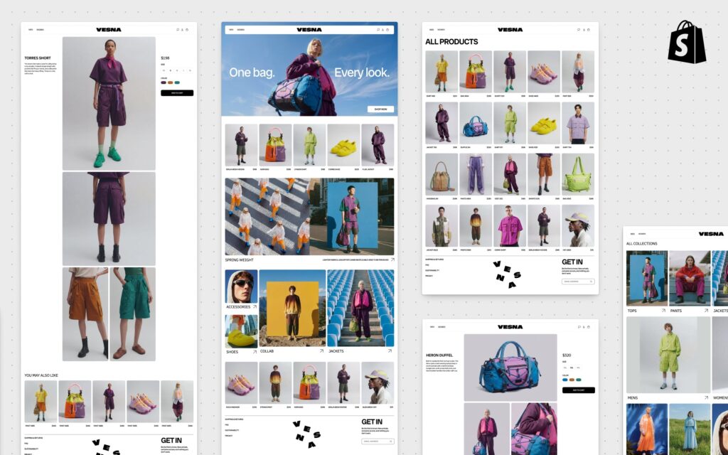 Experte e-commerce testant Shopify Canvas sur une boutique en ligne dans un studio moderne
