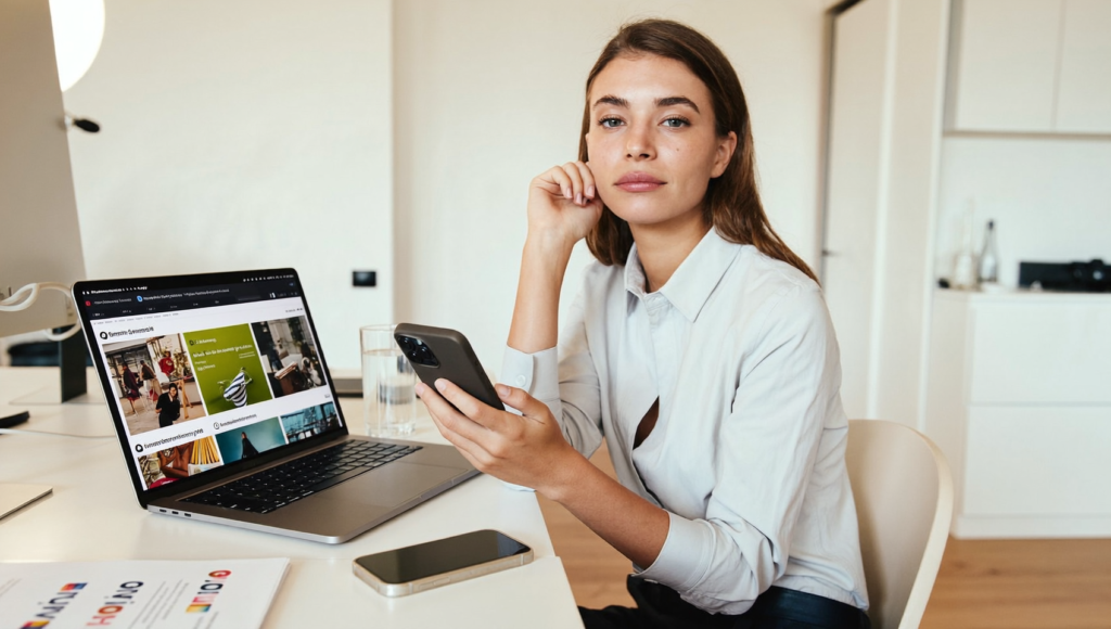 Stratège social media travaillant sur Your Algorithm Instagram et la clarté de niche d'une marque