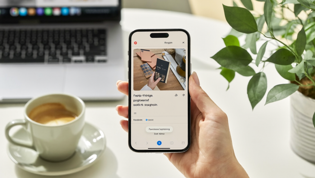 Smartphone illustrant le tiktok agentic commerce avec un achat guidé dans le fil