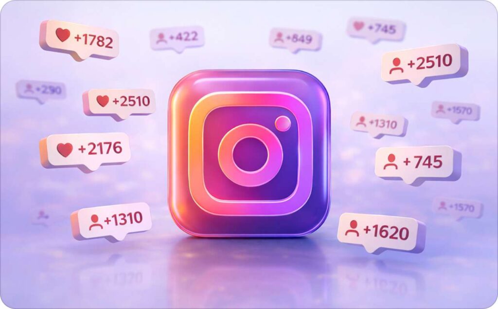 Équipe créative travaillant sur des photos et carrousels Instagram Bonuses dans un studio